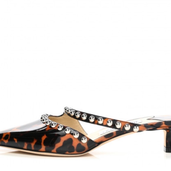 Jimmy Choo Patent Leopard, Size 37 (US Size:7). -SOLD!! - Picture 4 of 7